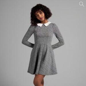 ModCloth Black and White Vintage-Style Dress-XL